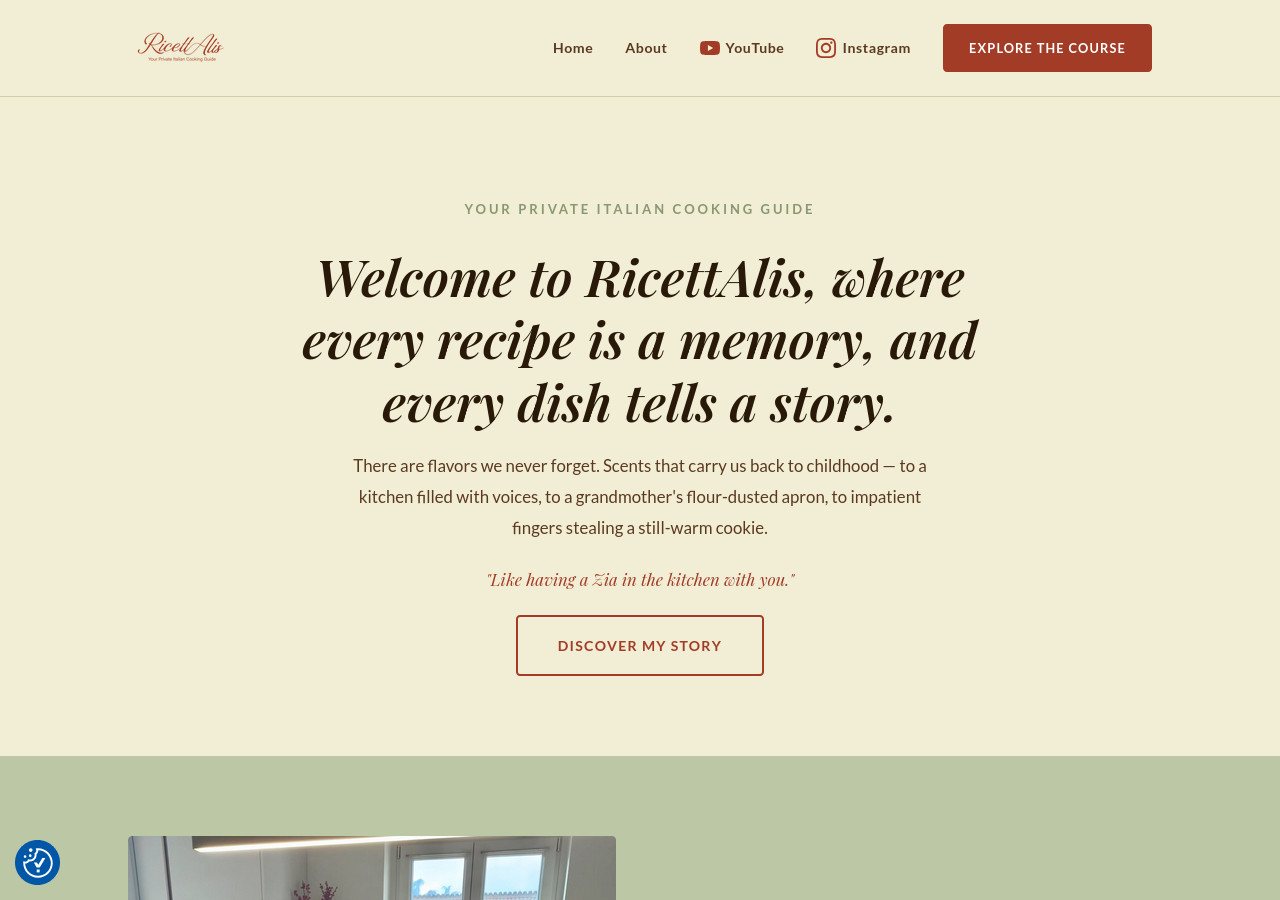 RicettAlis - Plataforma Web
